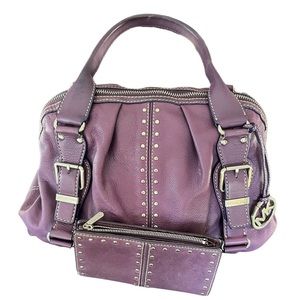 MICHAEL KORS Leather Bag, with Matching Wallet.